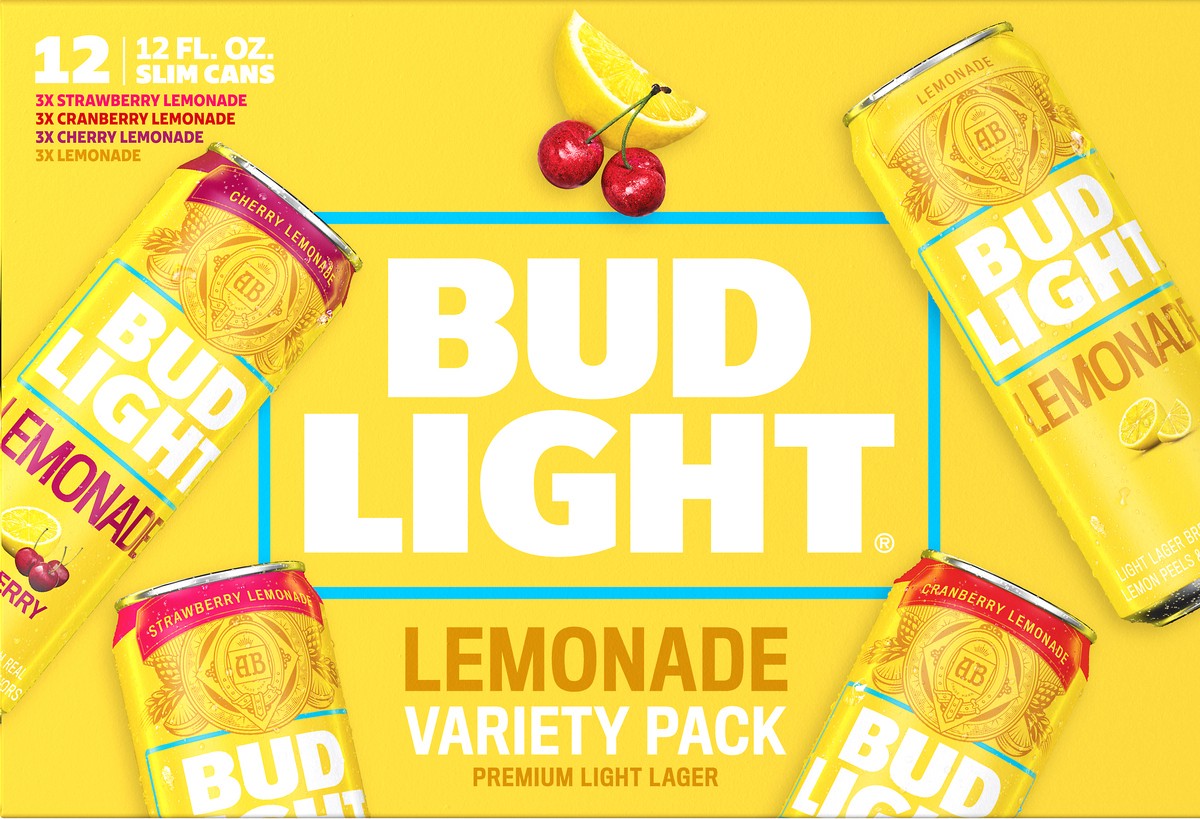 slide 10 of 11, Bud Light Lemonade Variety Pack, 12 PK