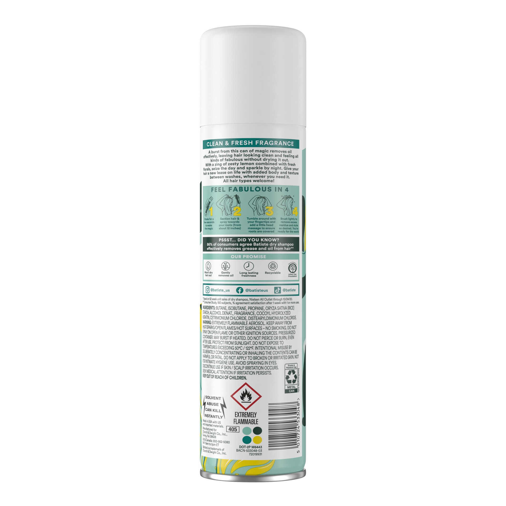slide 2 of 5, Batiste Dry Shampoo, Original Fragrance, 6.35 Oz, 6.35 oz