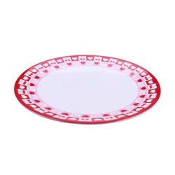 Meijer Corporate Seasonal Mcs Val Melamine Dinner Plate Checks
