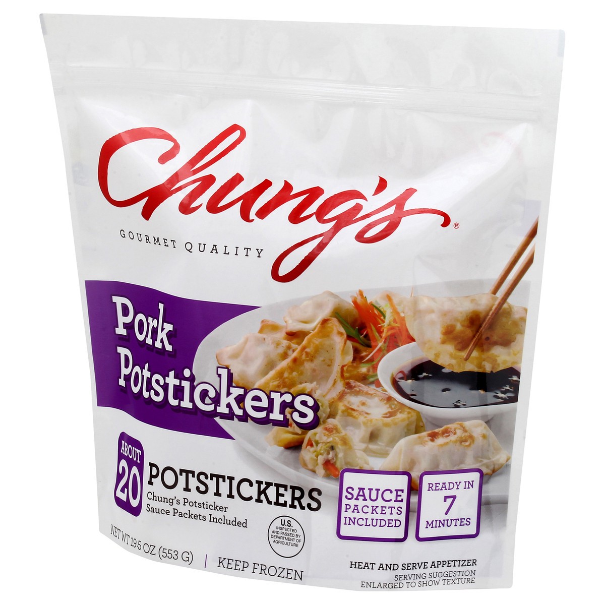 slide 3 of 8, Chung's Pork Potstickers 19.5 oz, 19.5 oz