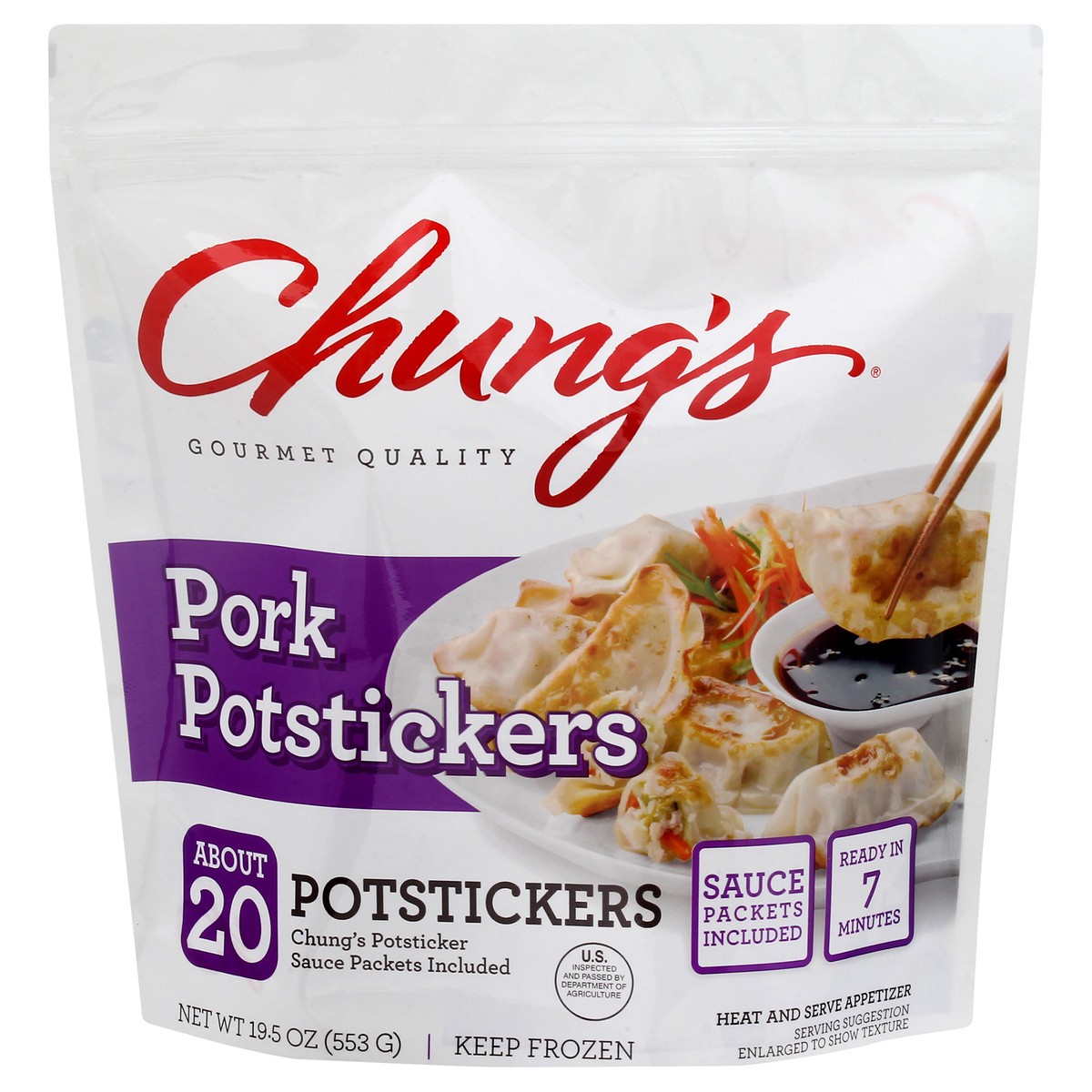 slide 1 of 8, Chung's Pork Potstickers 19.5 oz, 19.5 oz