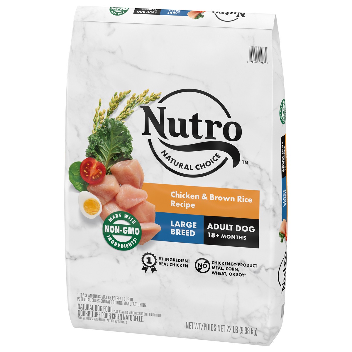 slide 4 of 9, NUTRO NATURAL CHOICE Large Breed Adult Dry Dog Food, Chicken & Brown Rice Recipe, 22 lb. Bag, 22 lb