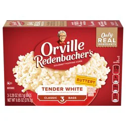 Orville Redenbacher''s Orville Redenbacher’s Tender White Popcorn, Microwave Popcorn, 3 oz., 3-Count