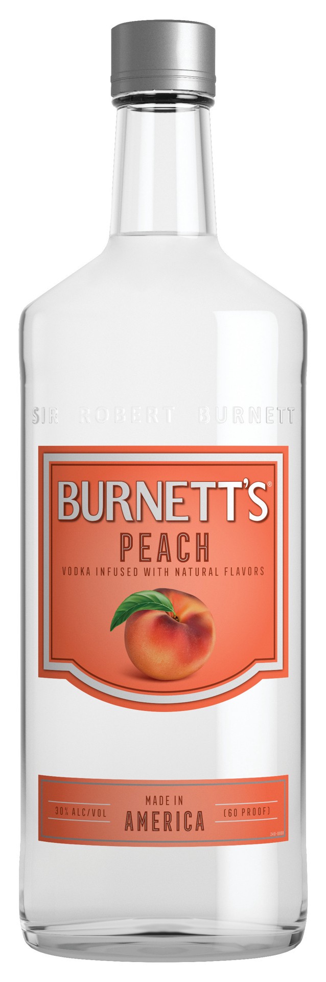 slide 1 of 2, Burnett's Vodka Flavors - Peach, 750 ml, 750 ml