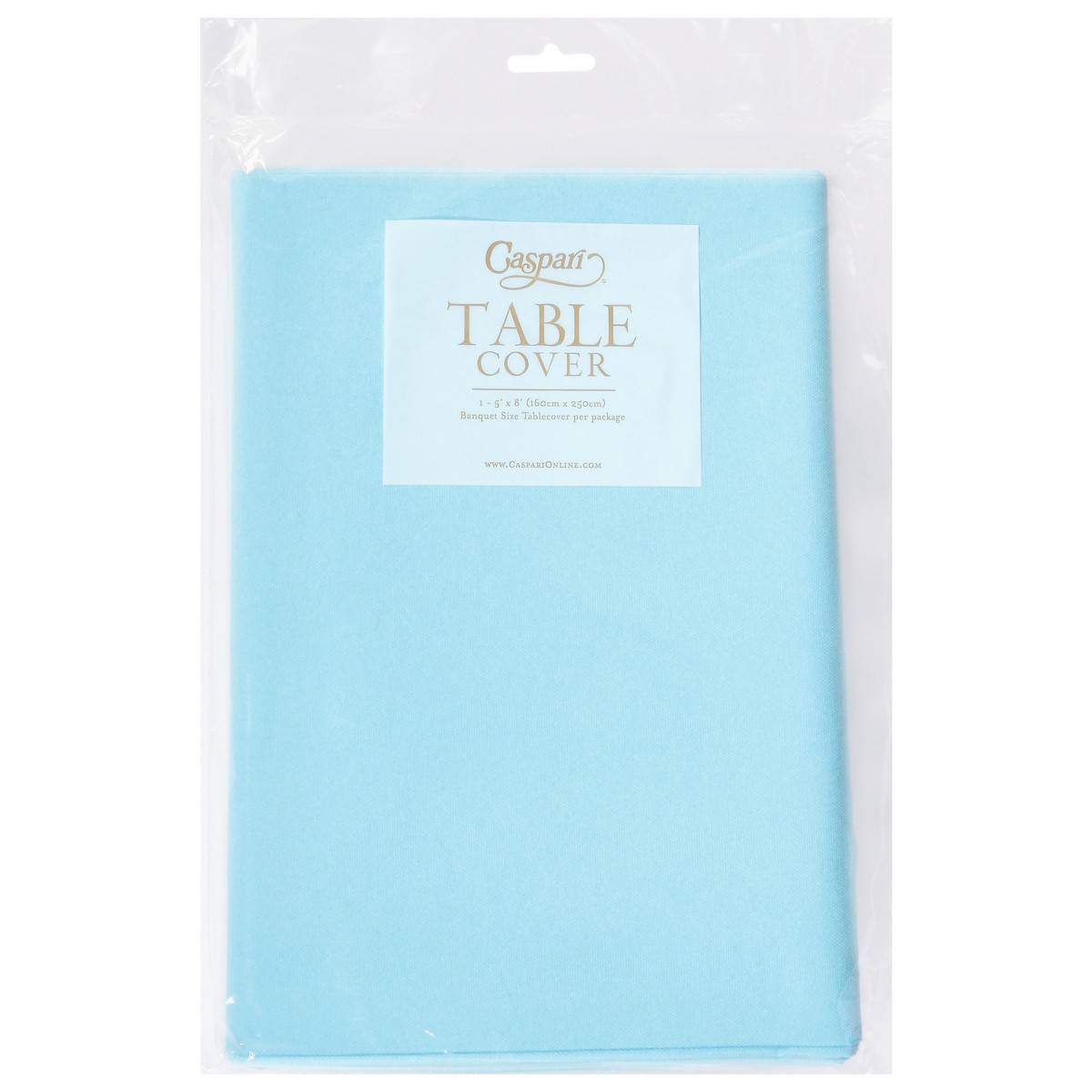 slide 4 of 4, Caspari Robin's Egg Table Cover 1 ea, 1 ct