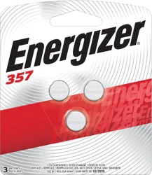 Energizer 357 Silver Oxide Batteries 3 ea Blister Pack