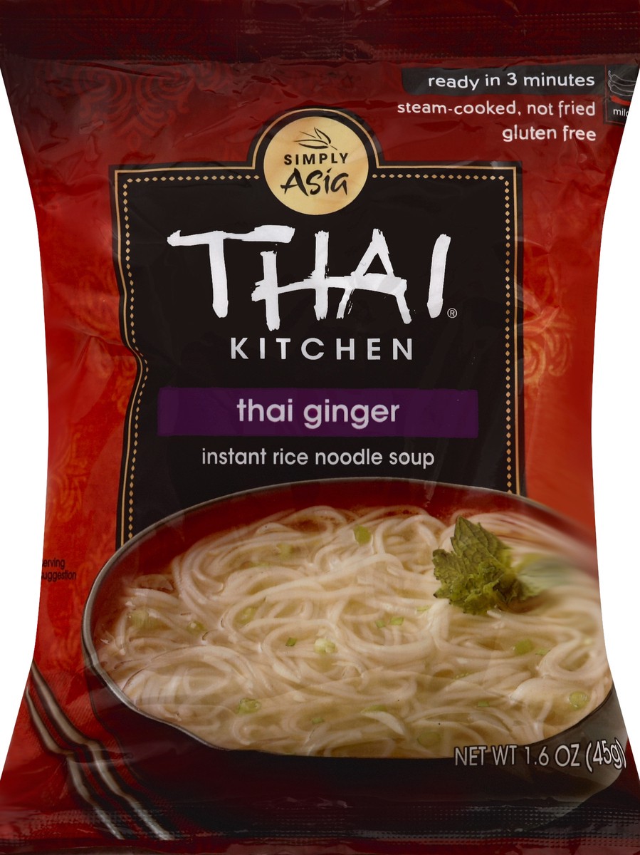 slide 5 of 5, Thai Kitchen Gluten Free Thai Ginger Instant Rice Noodle Soup, 1.6 oz