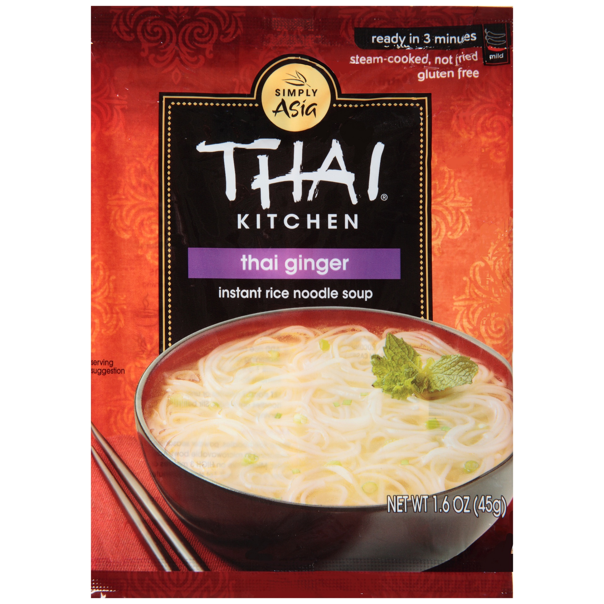 slide 1 of 5, Thai Kitchen Gluten Free Thai Ginger Instant Rice Noodle Soup, 1.6 oz