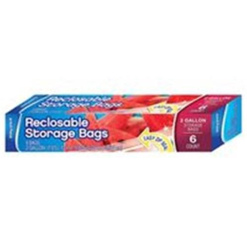 slide 1 of 1, Easy Pack 2Gal Zip Bags, 6 ct