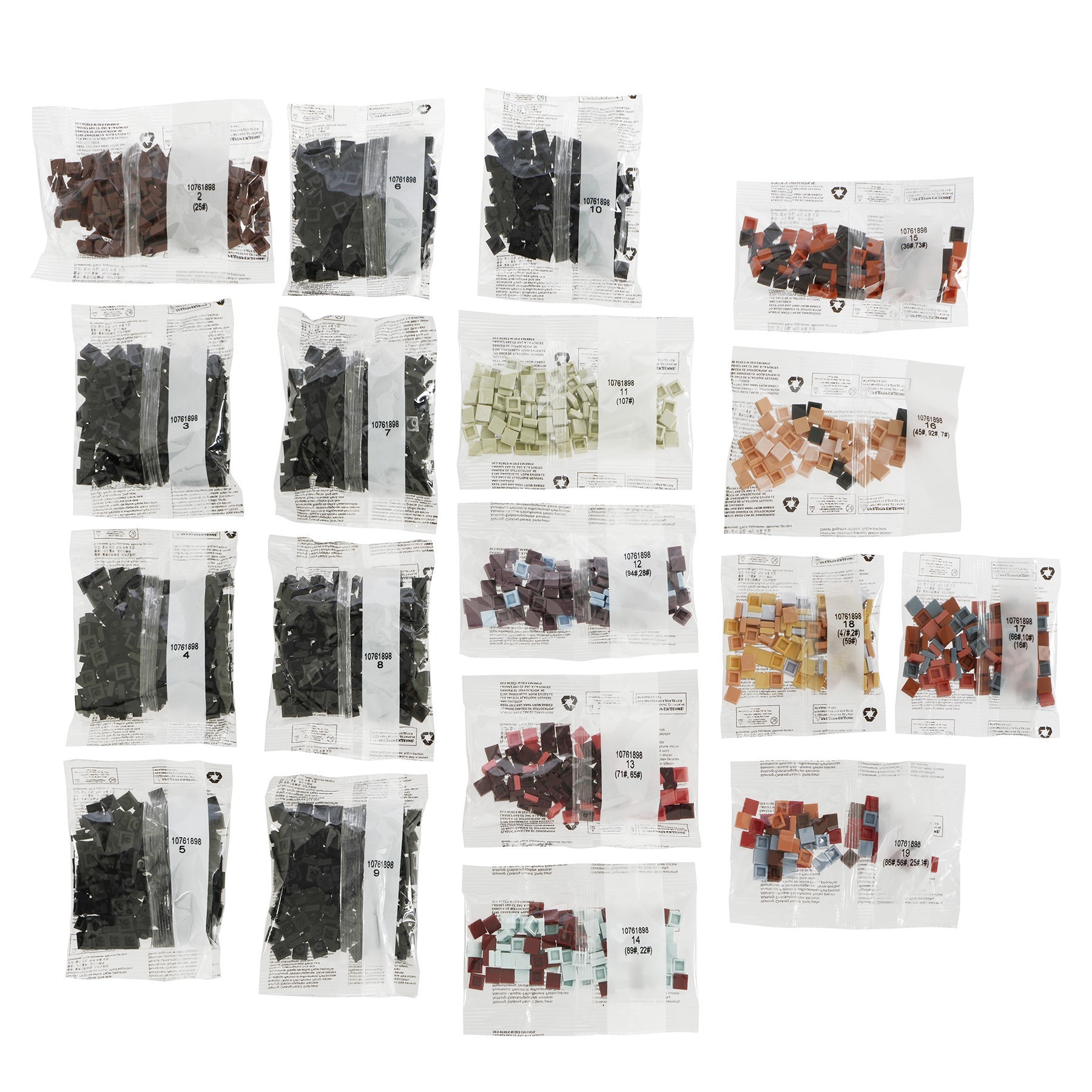 slide 4 of 6, 10" X 10" Pyramids Pixelated Brick Art By Make Market, 10 in x 10 in