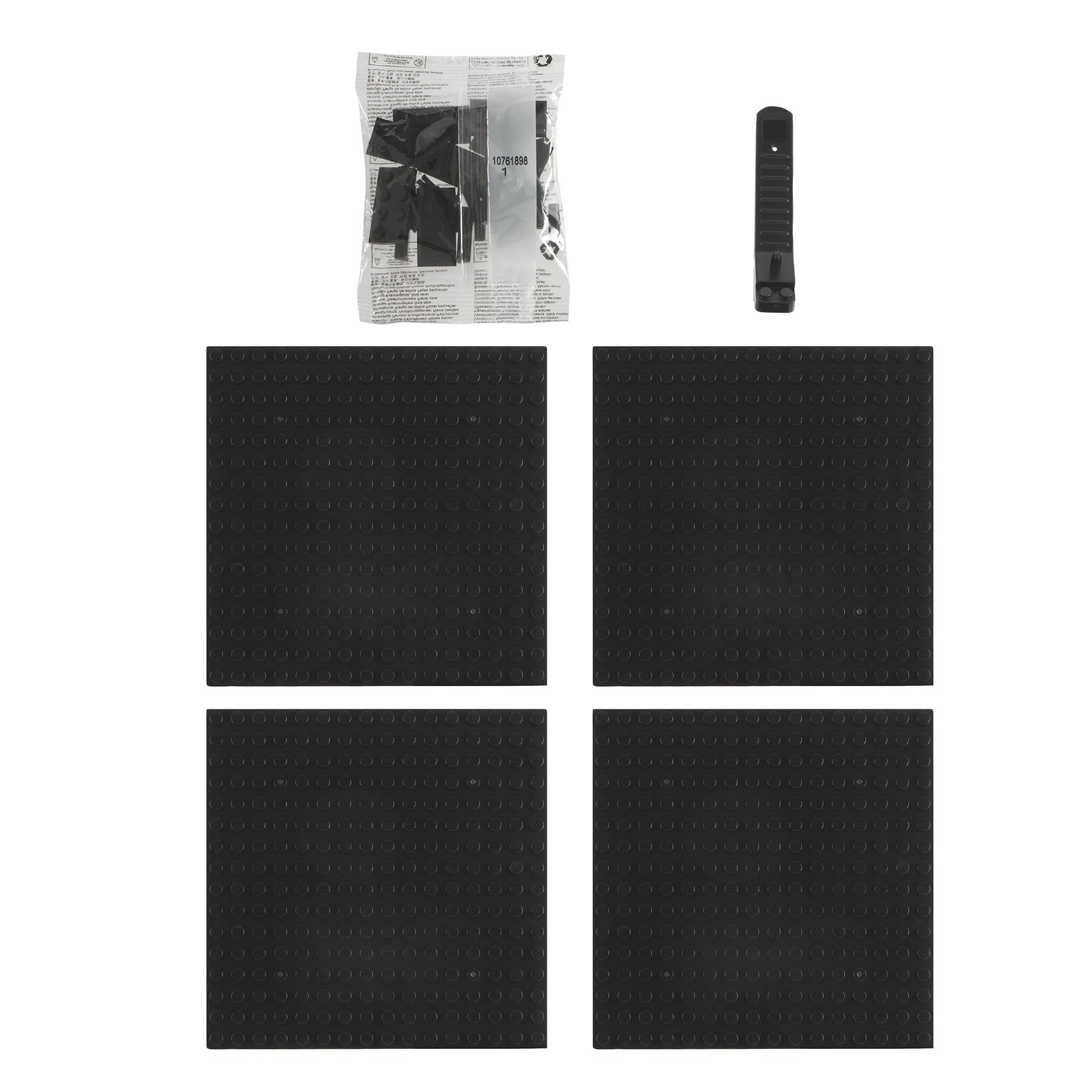 slide 3 of 6, 10" X 10" Pyramids Pixelated Brick Art By Make Market, 10 in x 10 in