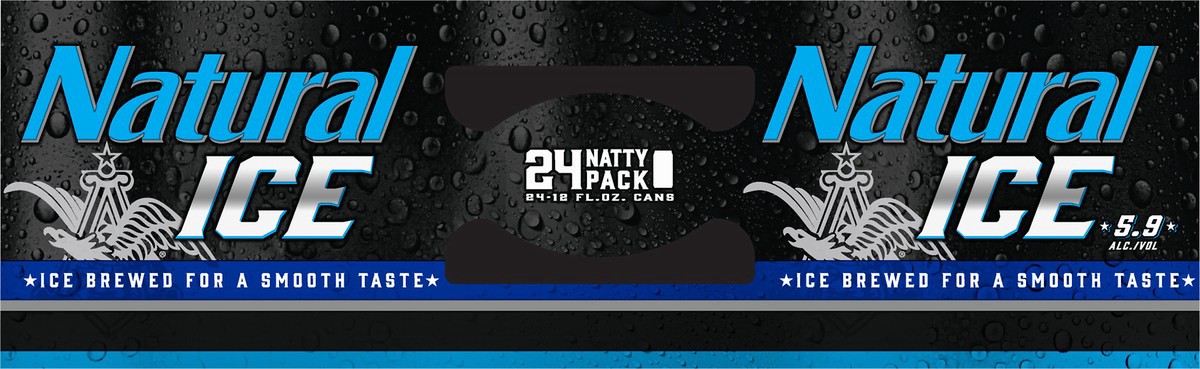 slide 6 of 10, Natural Ice Natty Pack Beer 24 - 12 fl oz Cans, 24 ct; 12 oz