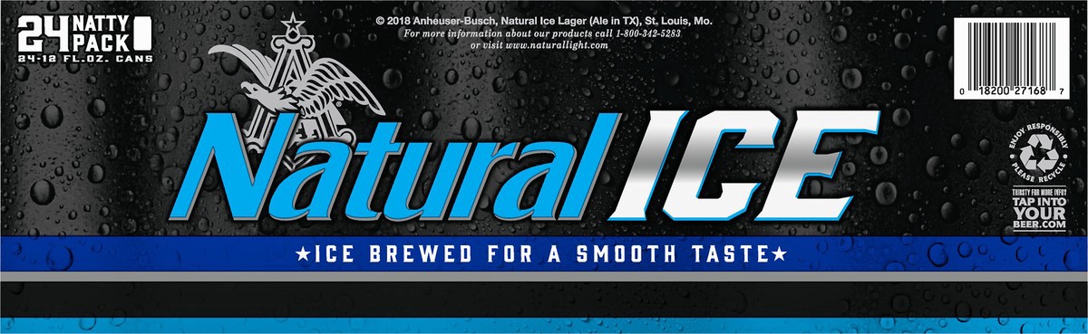 slide 4 of 10, Natural Ice Natty Pack Beer 24 - 12 fl oz Cans, 24 ct; 12 oz