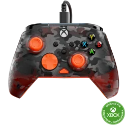 Microsoft Turtle Beach Rematch Core Wired Controller (Black Camo/Orange) for Xbox & Windows