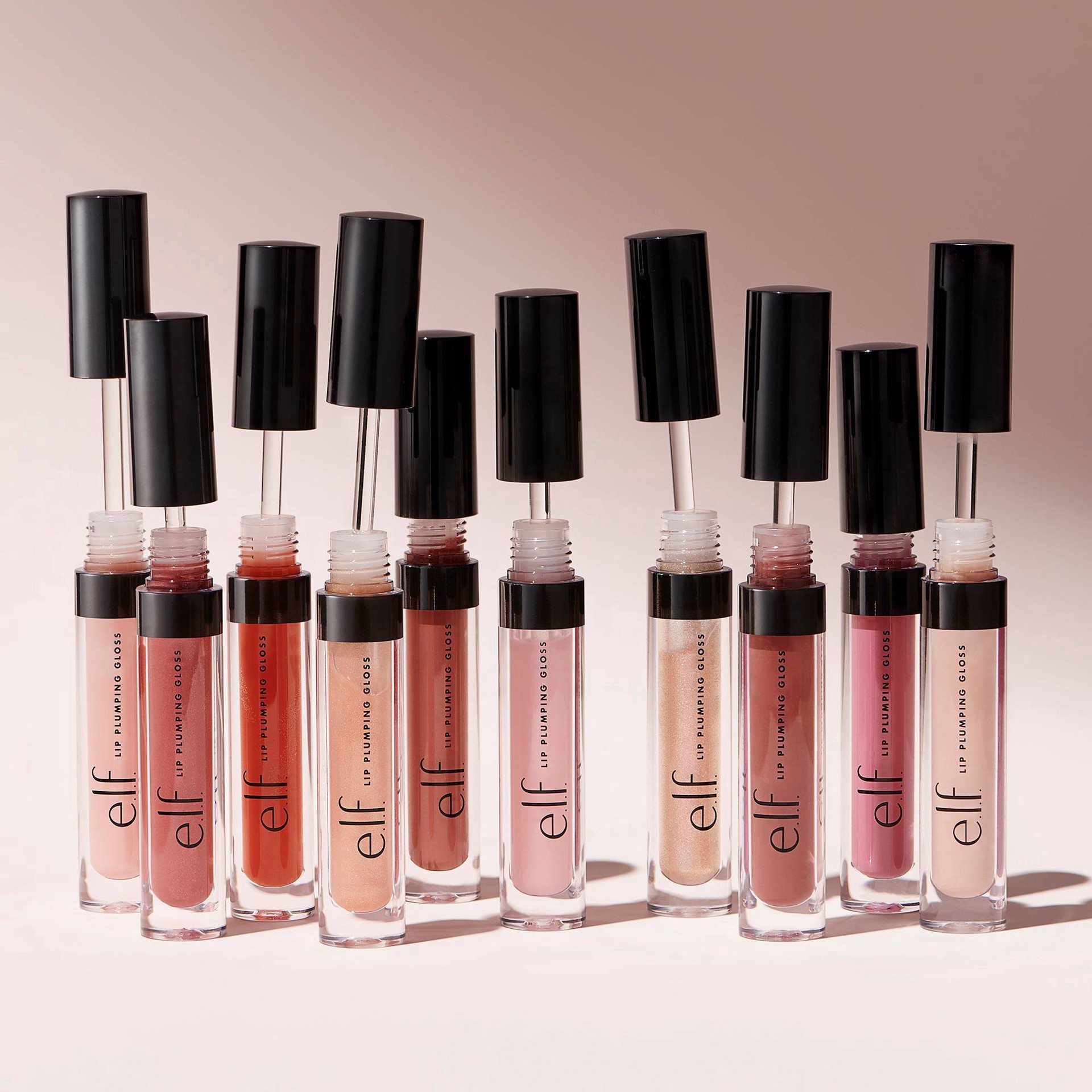 slide 3 of 11, e.l.f. Praline 82540 Lip Plumping Gloss 0.09 fl oz, 0.09 fl oz