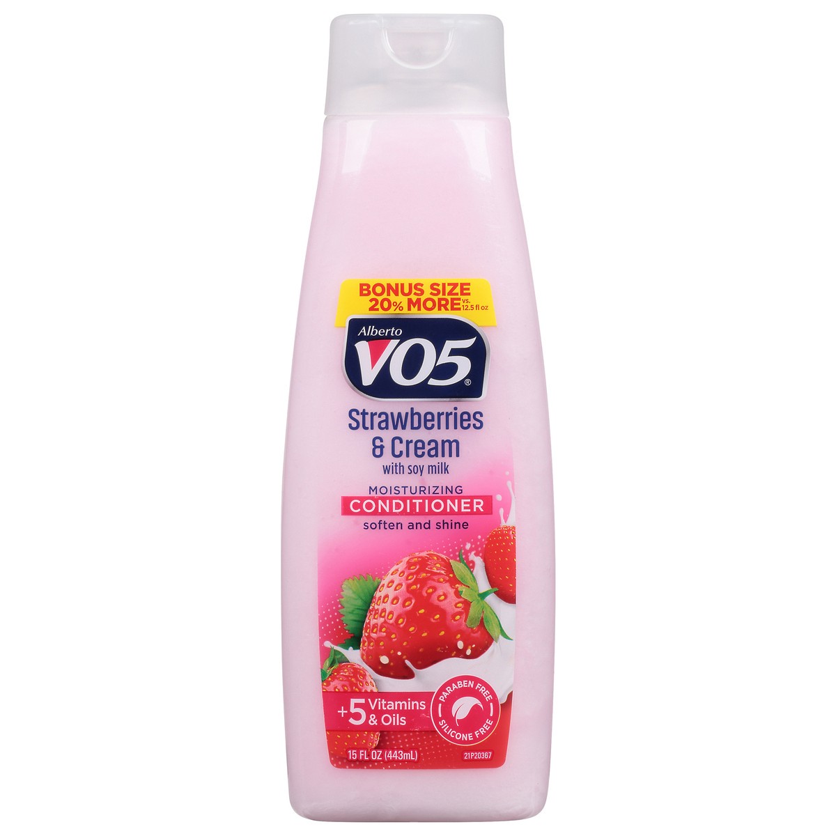 slide 1 of 1, Alberto VO5 Moisturizing Strawberries & Cream Conditioner 15 fl oz, 15 fl oz