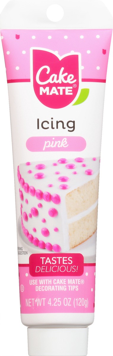 slide 1 of 10, Cake Mate Pink Icing, 4.2 oz