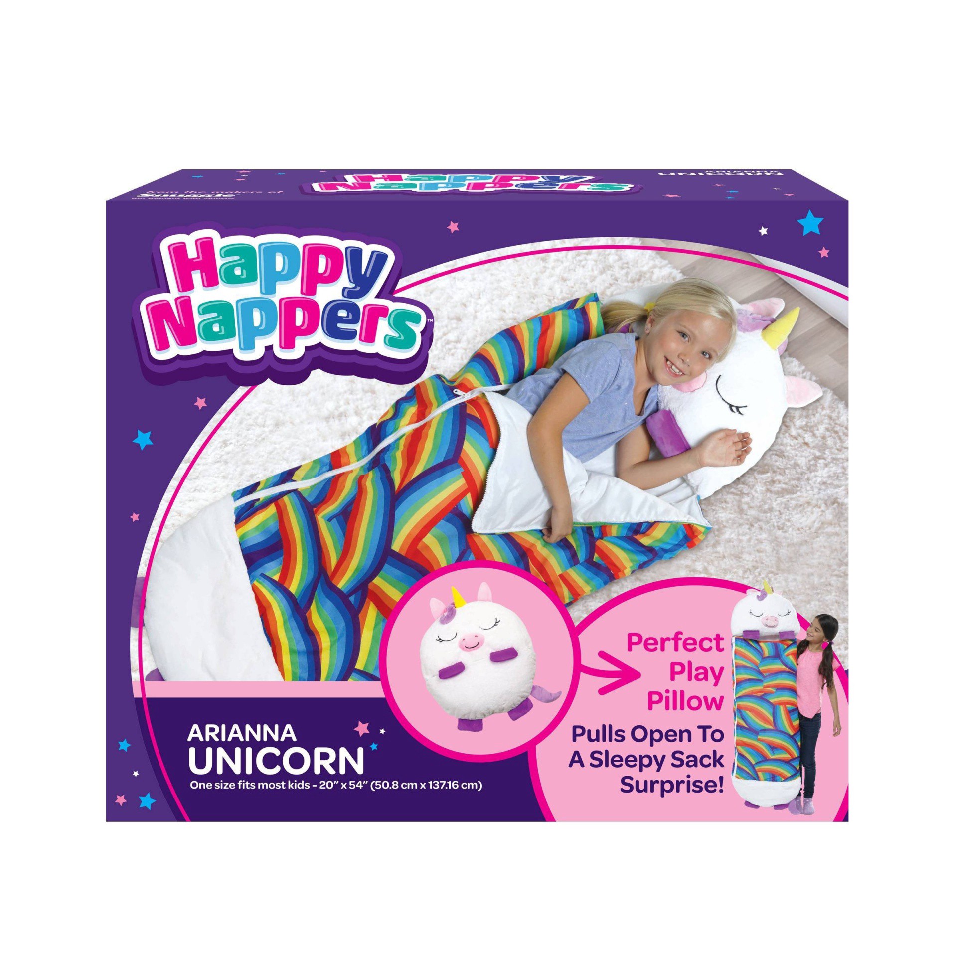 slide 1 of 10, As Seen on TV Happy Nappers Unicorn - Twin, 1 ct