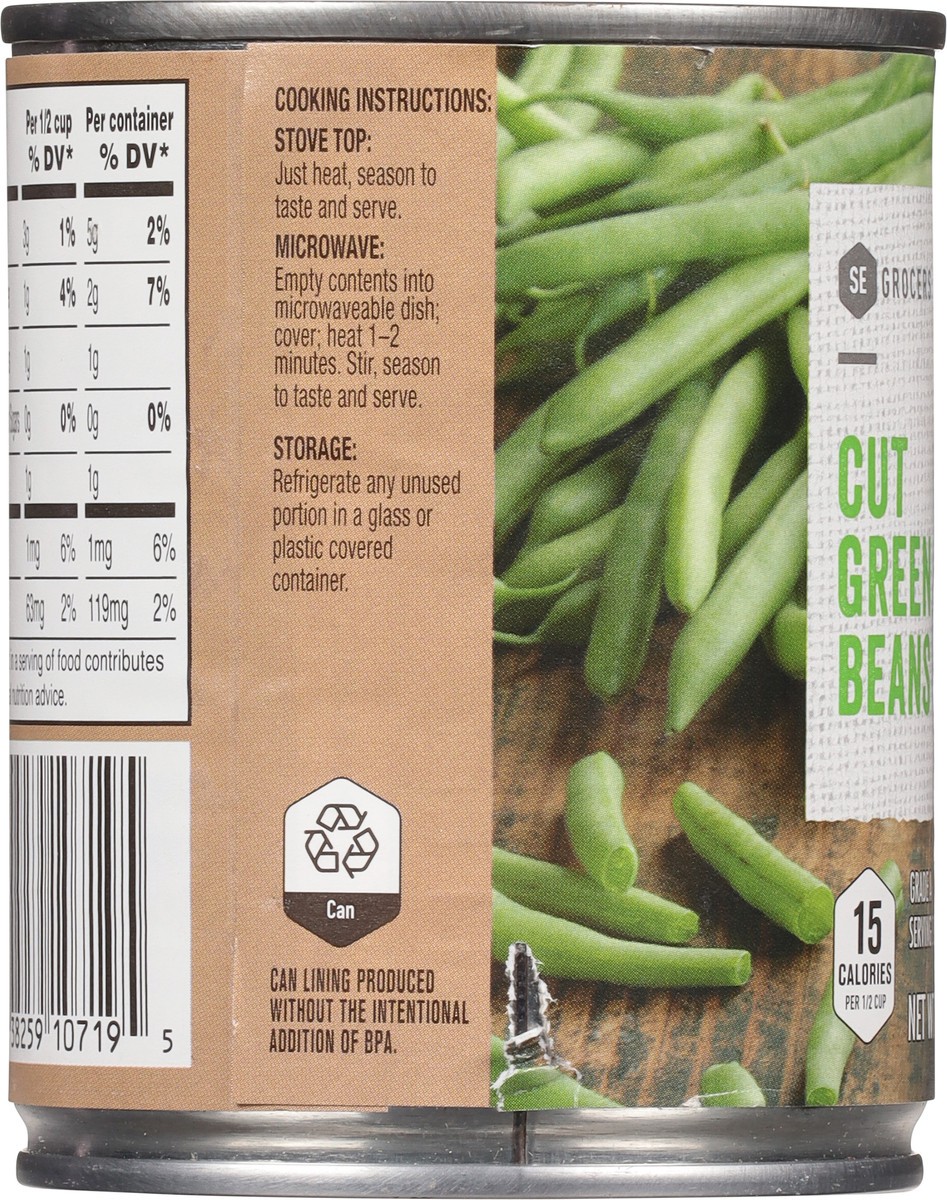 slide 2 of 11, SE Grocers Green Beans Cut, 8 oz