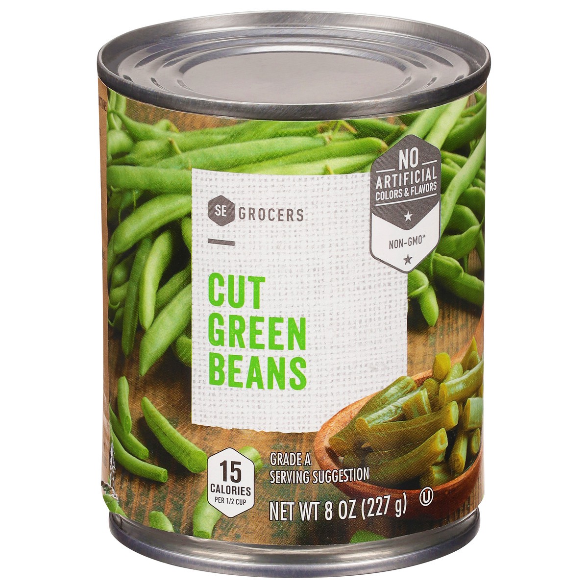 slide 1 of 11, SE Grocers Green Beans Cut, 8 oz