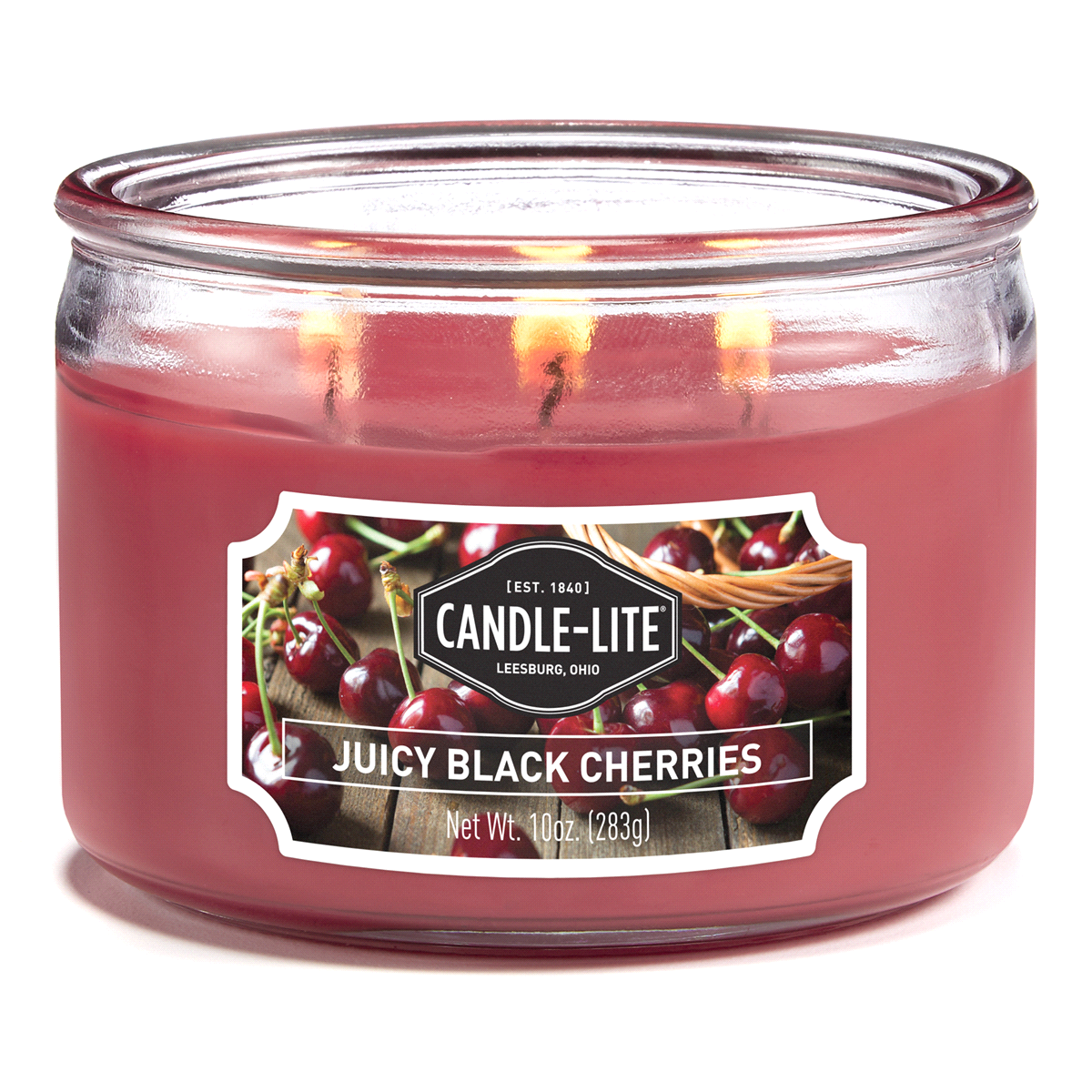 slide 1 of 2, Candle-Lite® candle, juicy black cherries, 1 ct