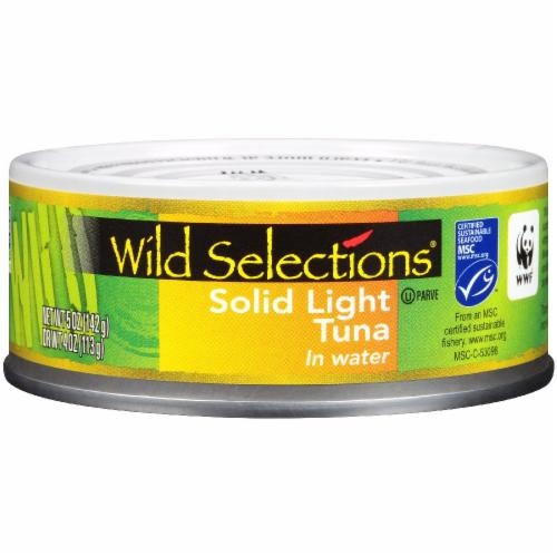 slide 1 of 1, Wild Selections Solid Light Tuna In Water, 5 oz