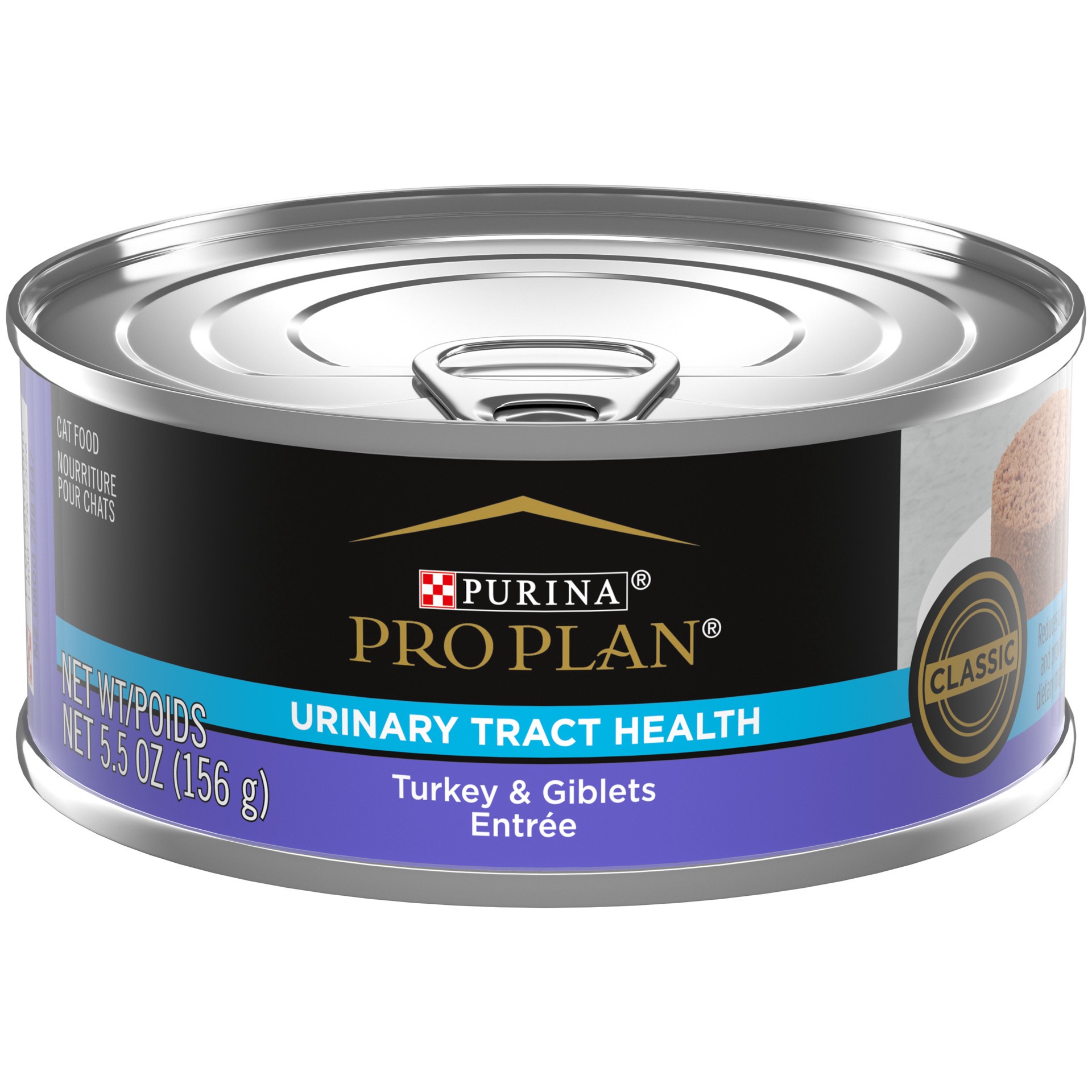 slide 1 of 7, Pro Plan Purina Pro Plan Urinary Tract Cat Food Wet Pate, Urinary Tract Health Turkey and Giblets Entree, 5.5 oz