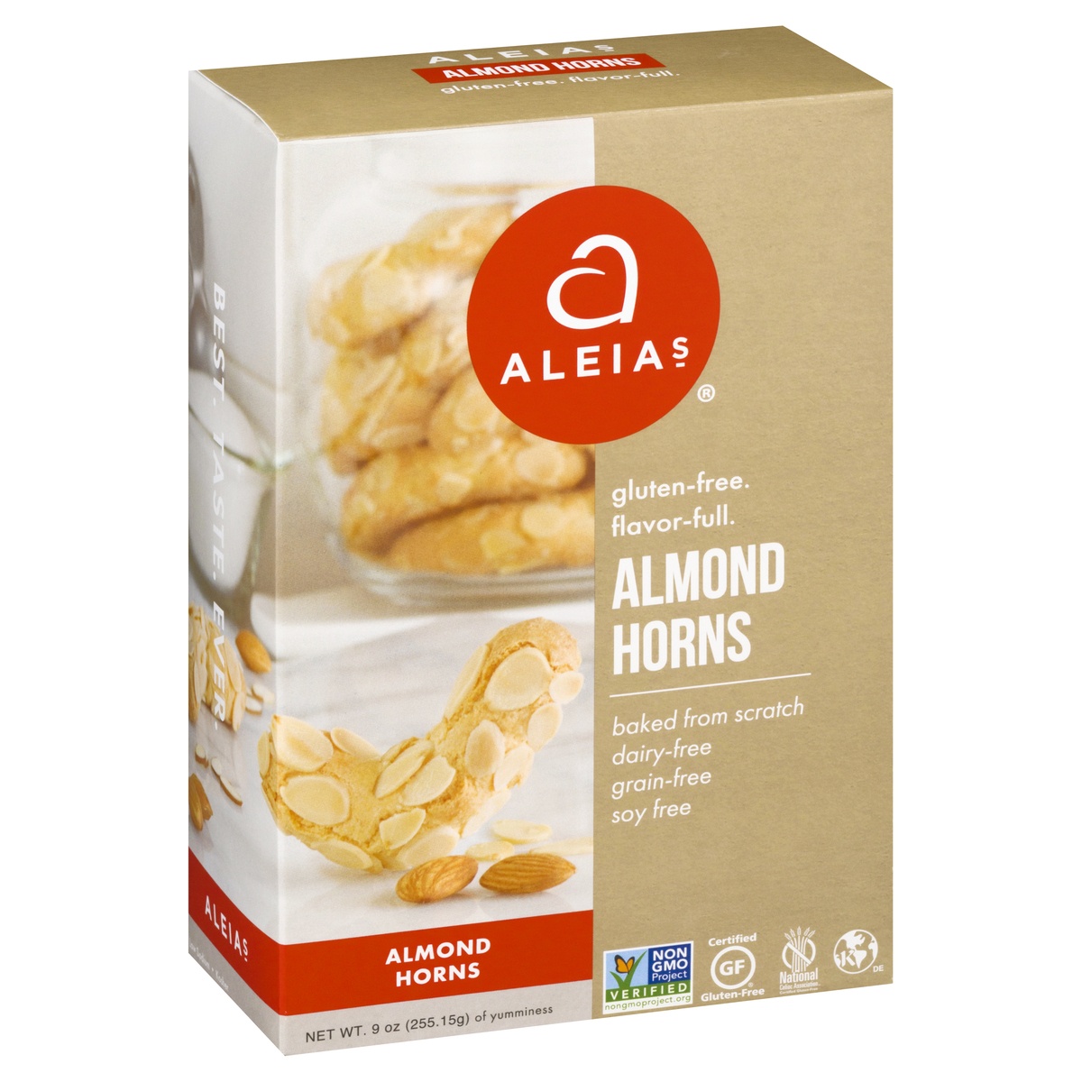 slide 2 of 10, Aleia's Gluten Free Almond Horn Cookies, 9 oz