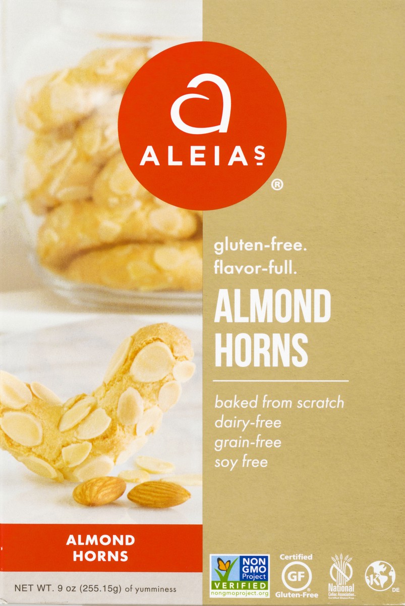 slide 5 of 13, Aleia's Gluten Free Almond Horn Cookies, 9 oz