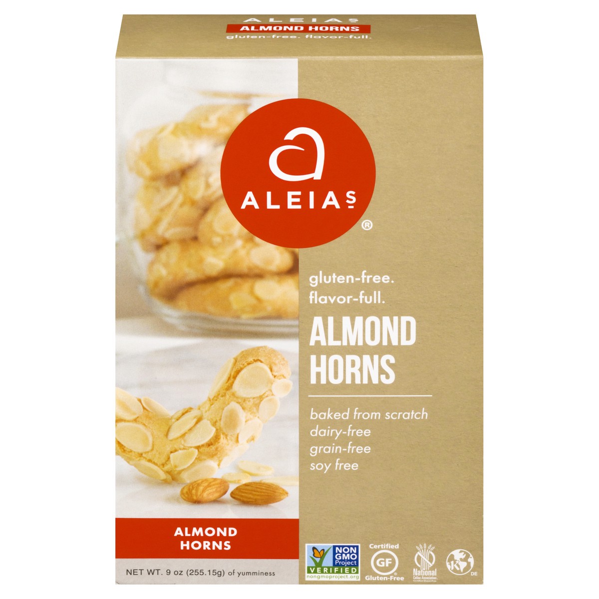 slide 1 of 13, Aleia's Gluten Free Almond Horn Cookies, 9 oz