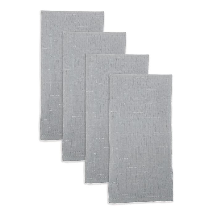 slide 1 of 1, Simply Essential Essentials Solid Color Napkins - Grey, 4 ct