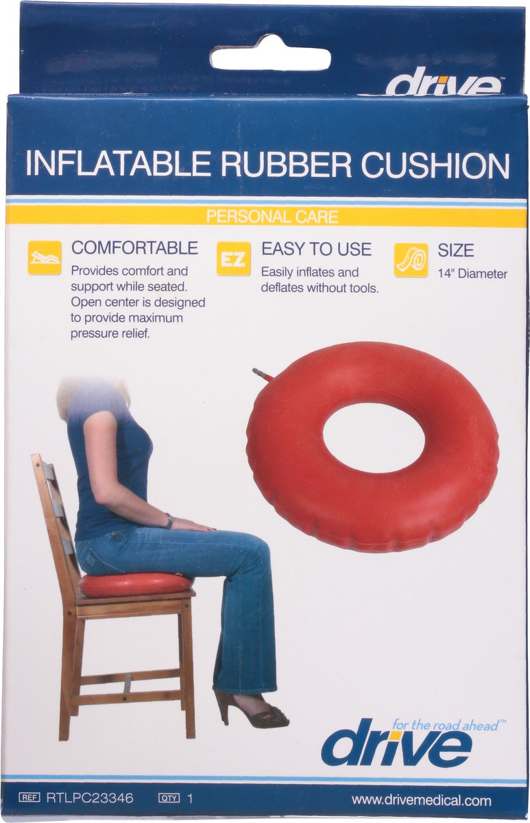 slide 5 of 9, Drive Personal Care Inflatable Rubber Cushion 1 ea, 1 ct