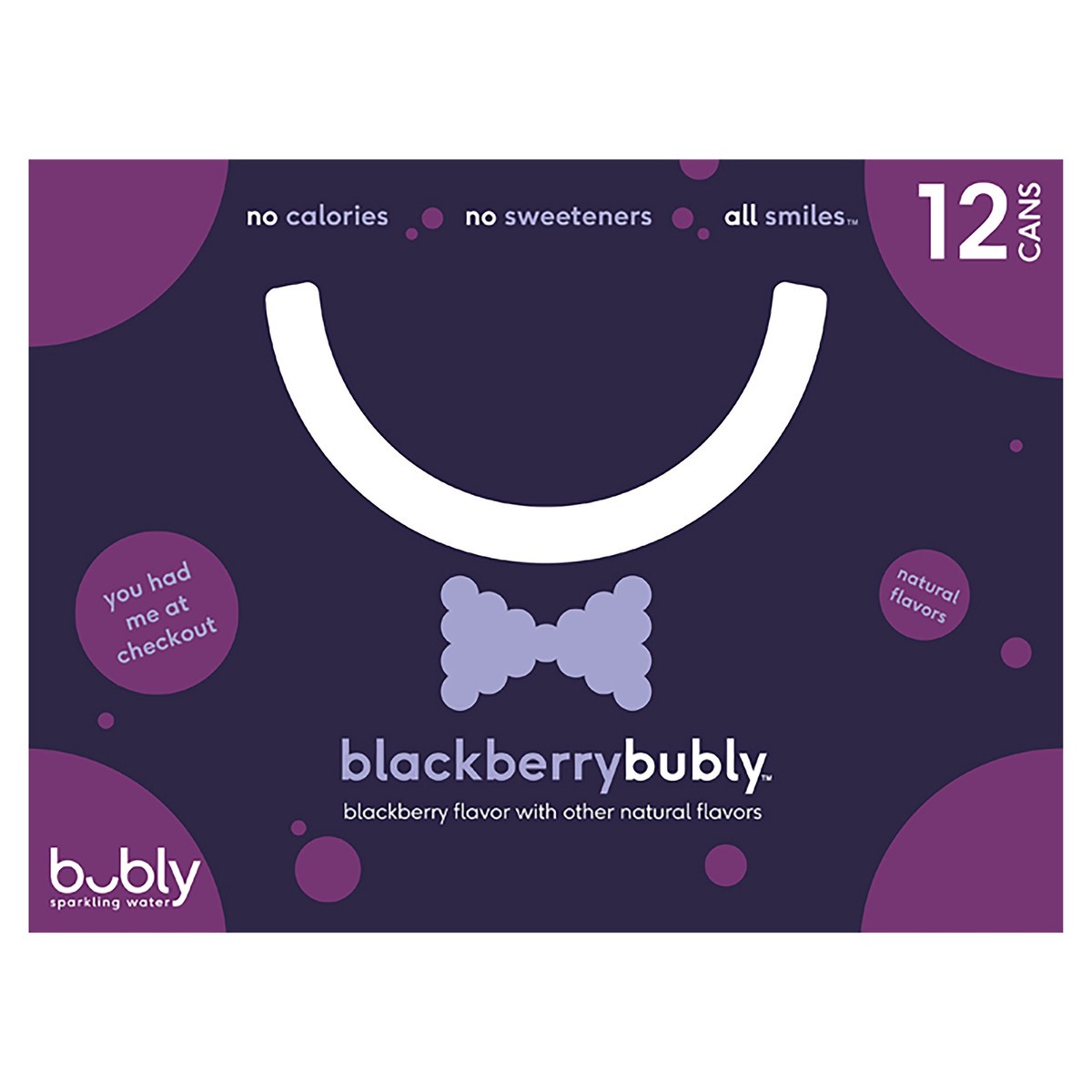 slide 7 of 10, bubly Sparkling Water Blackberry 12 Fl Oz 12 Count, 12 ct