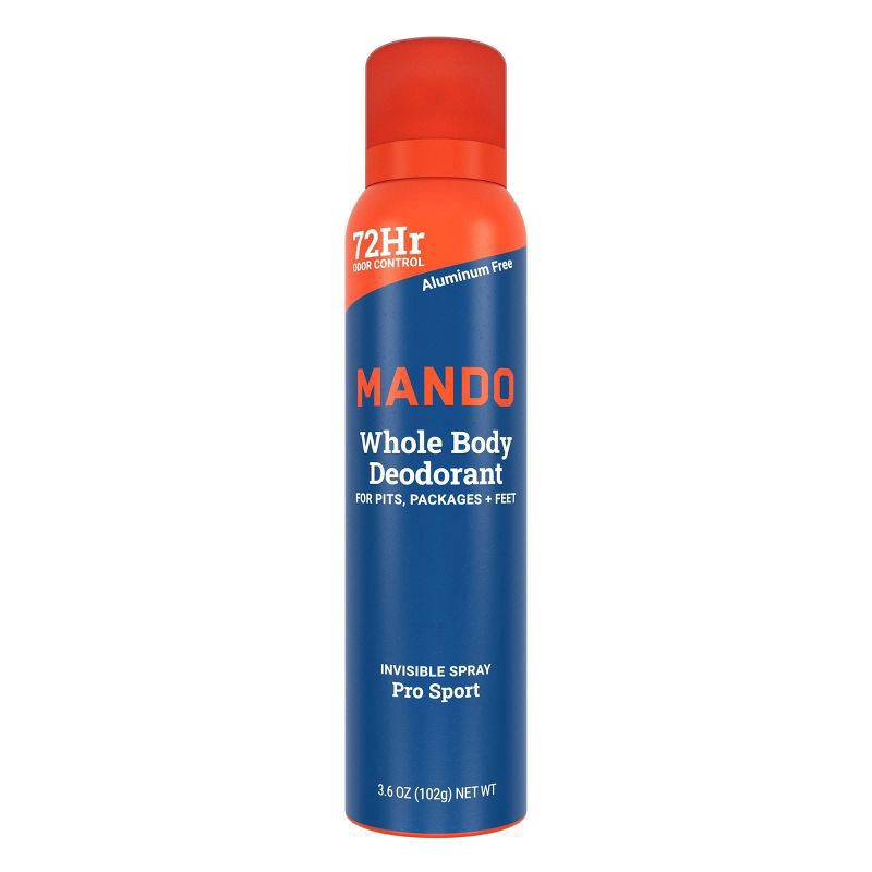 slide 5 of 10, Mando 72Hr Invisible Spray Whole Body Pro Sport Deodorant 3.6 oz, 3.6 oz