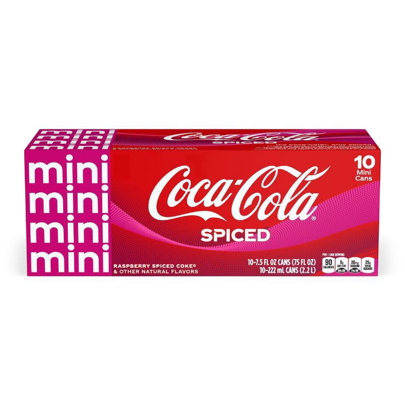 slide 3 of 6, Coca-Cola Spiced Fridge Pack Cans, 7.5 fl oz, 10 Pack, 10 ct