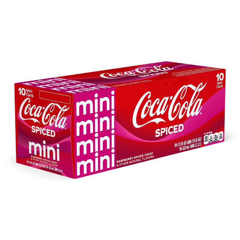 slide 6 of 6, Coca-Cola Spiced Fridge Pack Cans, 7.5 fl oz, 10 Pack, 10 ct