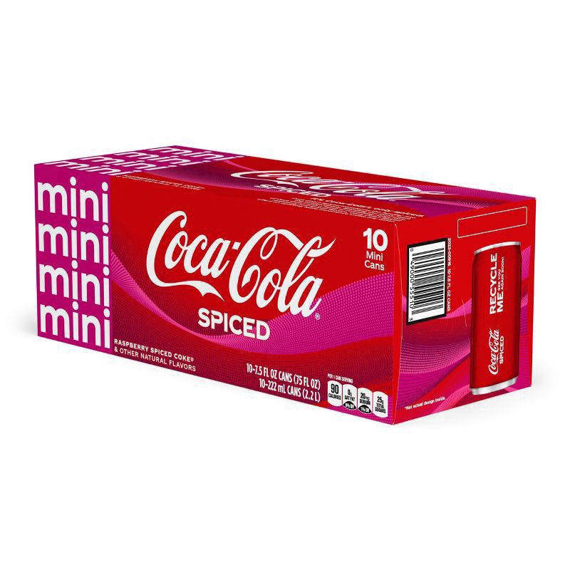 slide 4 of 6, Coca-Cola Spiced Fridge Pack Cans, 7.5 fl oz, 10 Pack, 10 ct