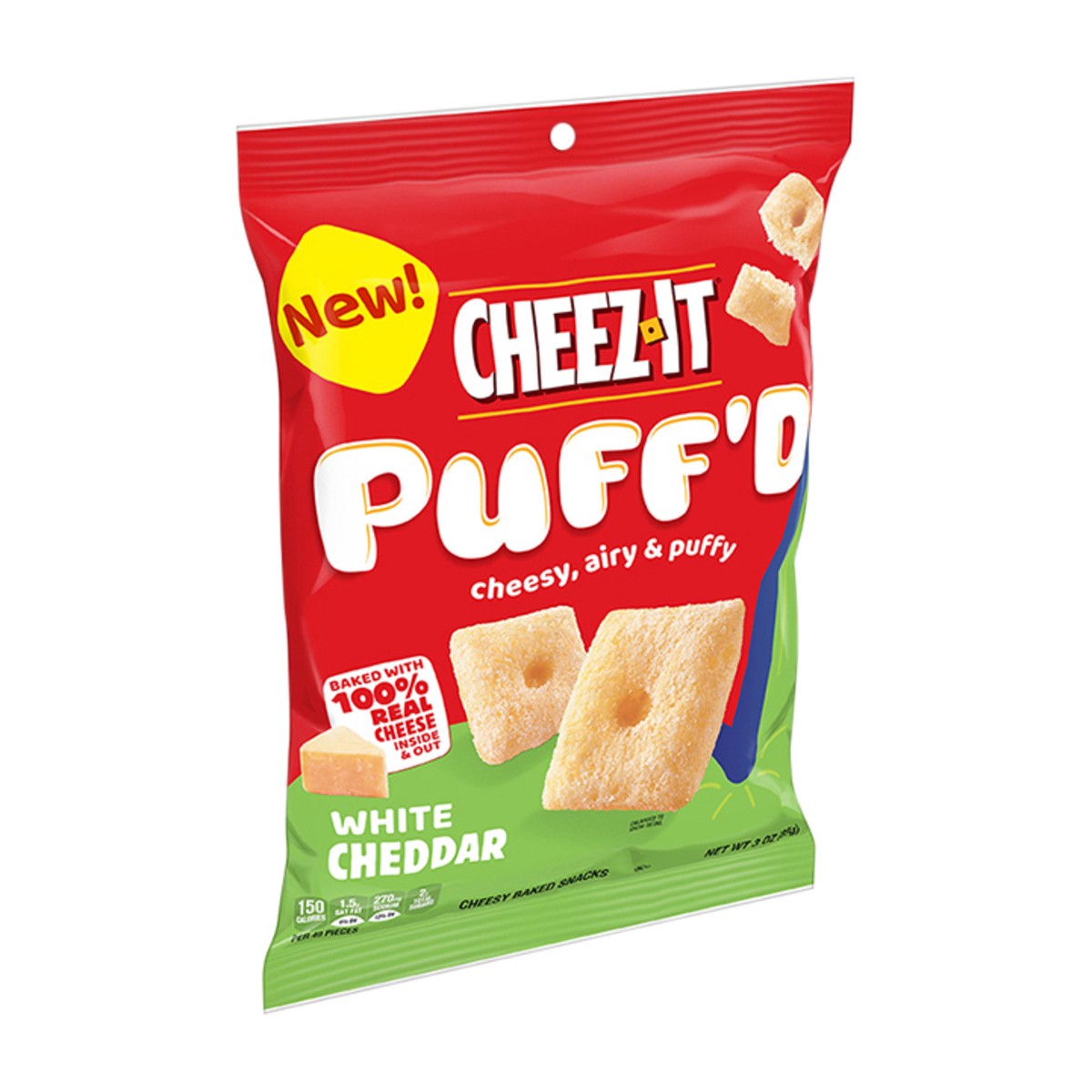 slide 9 of 13, Cheez-It Puff'd™ White Cheddar Cheesy Baked Snacks, 3 oz