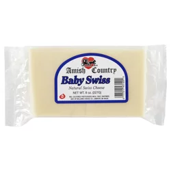 Amish Country Baby Swiss Chunk Cheese- 8 oz