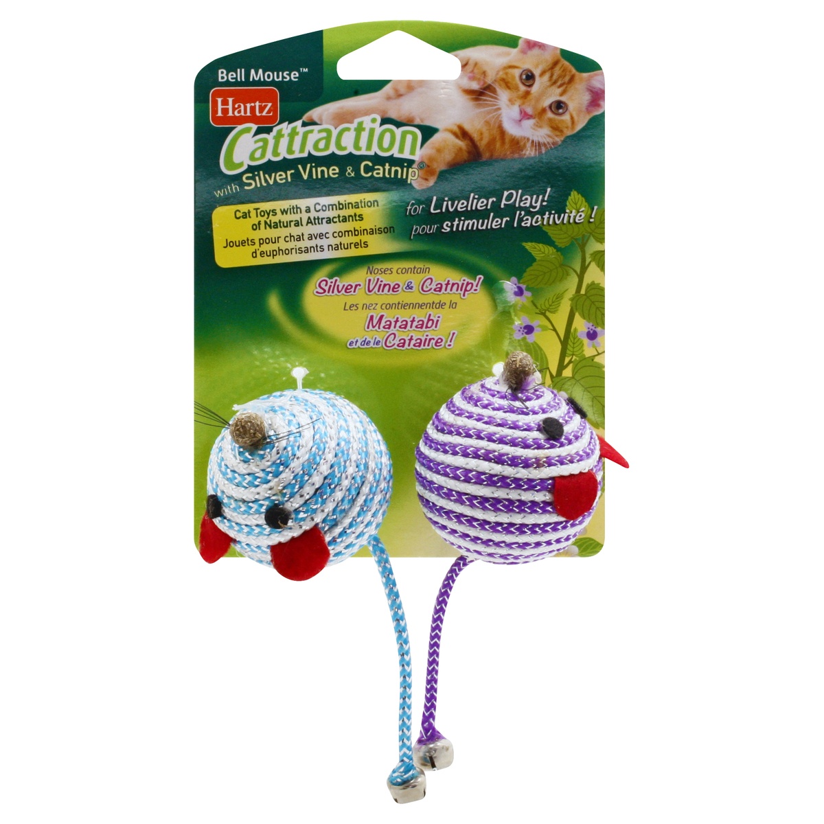 slide 1 of 1, Hartz Cattraction Cat Toy with Silver Vine and Catnip, 1 ct