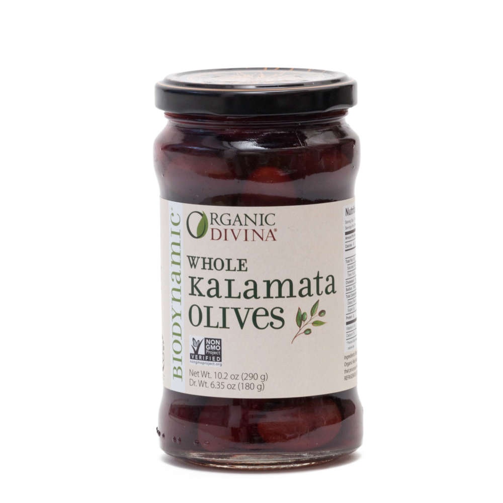 slide 1 of 1, Divina Whole Kalamata Olives, 6.35 oz