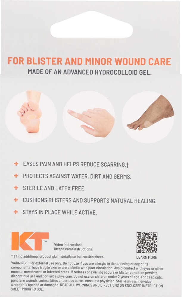 slide 2 of 3, KT Health Blister Treatment Patch 8 ea, 8 ct