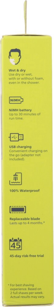 slide 4 of 4, Philips Face + Body OneBlade 1 ea, 1 ct