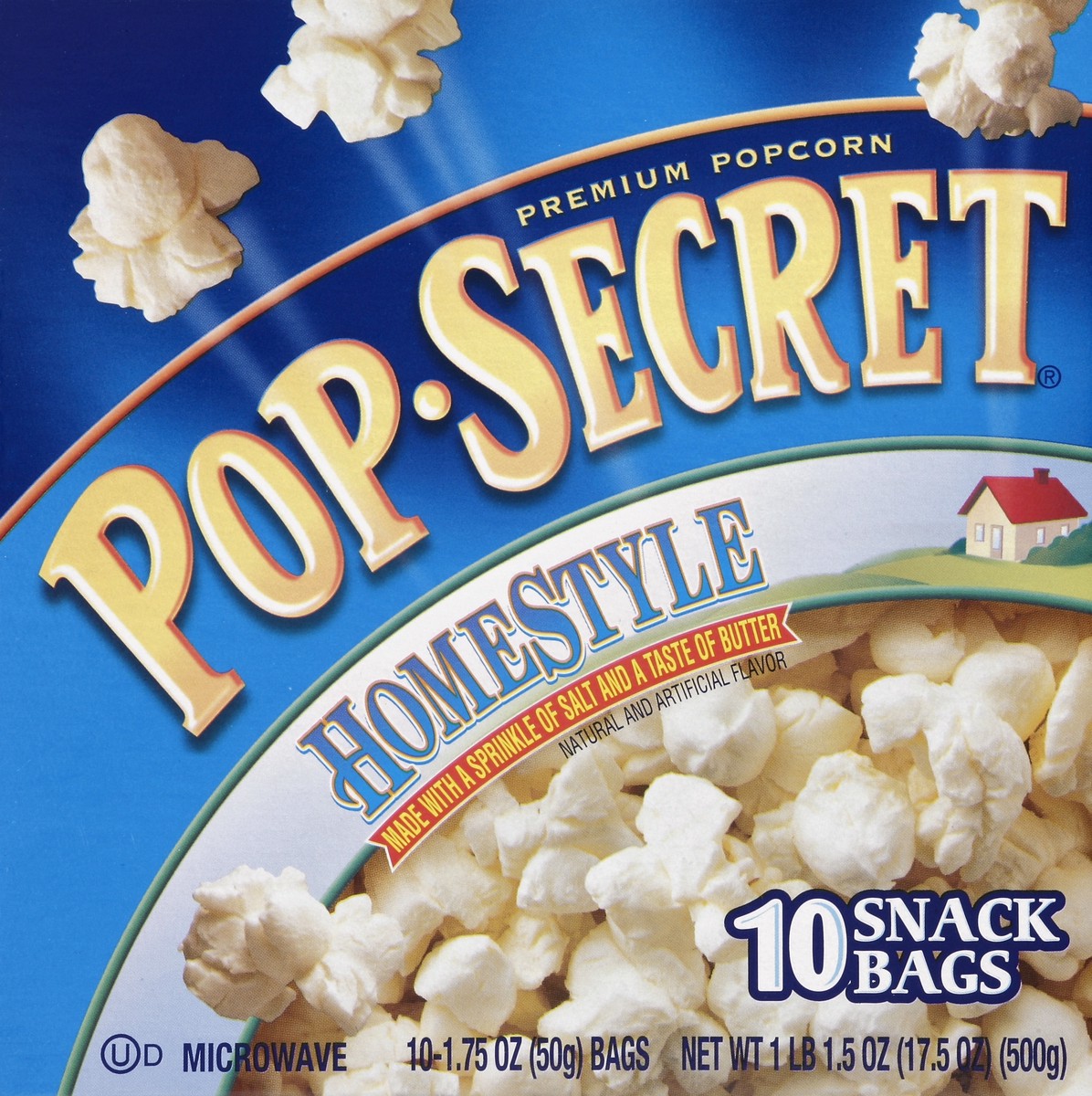 slide 3 of 5, Pop-Secret Snack Size Homestyle Microwave Popcorn, 10 ct; 1.75 oz