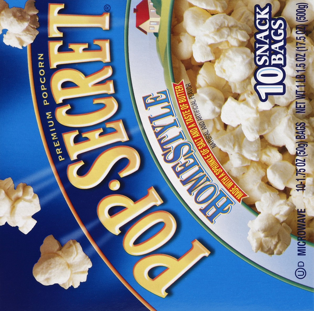 slide 2 of 5, Pop-Secret Snack Size Homestyle Microwave Popcorn, 10 ct; 1.75 oz