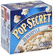 slide 1 of 5, Pop-Secret Snack Size Homestyle Microwave Popcorn, 10 ct; 1.75 oz