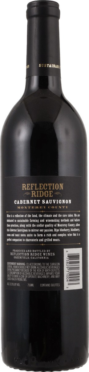 slide 12 of 12, Reflection Ridge Cabernet Sauvignon, 750 ml