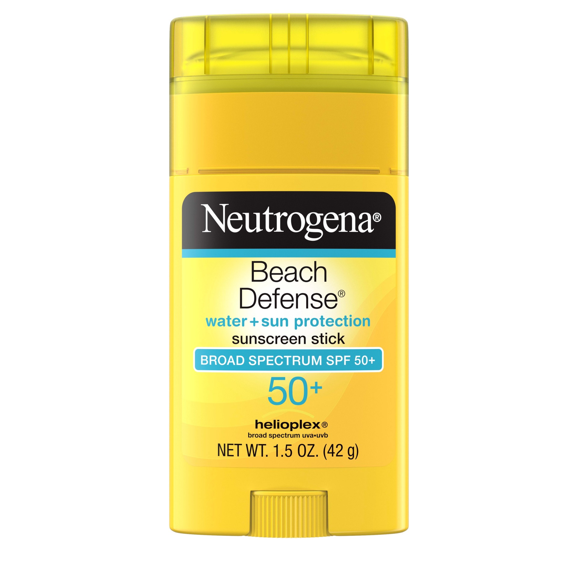 slide 1 of 5, Neutrogena Beach Defense Oil-Free Body Sunscreen Stick - SPF 50+ - 1.5oz, 1.5 oz