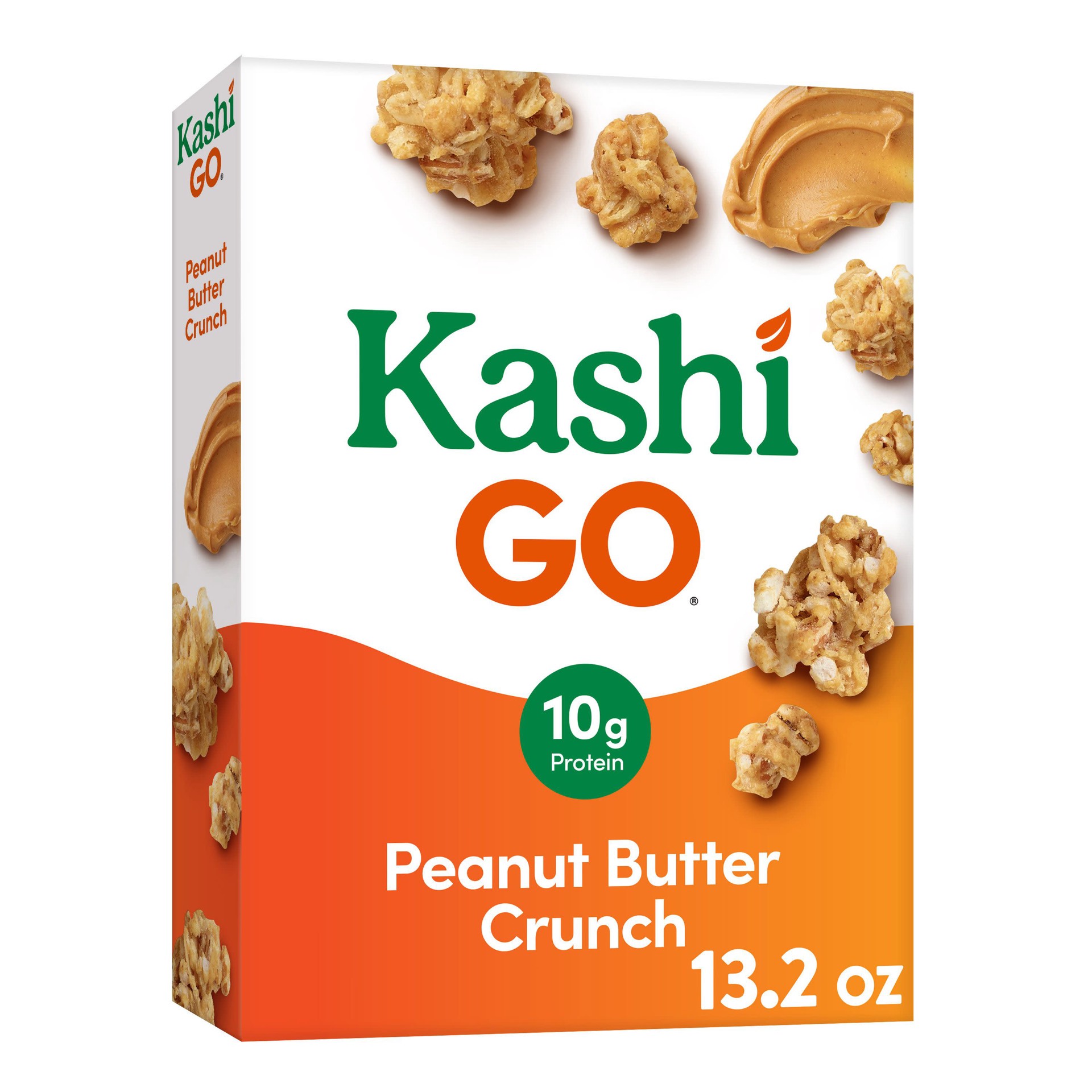 slide 1 of 5, Kashi GO Breakfast Cereal, Peanut Butter Crunch, 13.2 oz