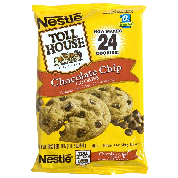 slide 1 of 1, Nestlé Toll House Chocolate Chip Cookie Dough, 1 ct